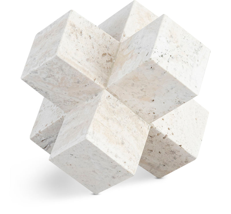 Jack Natural Travertine Decorative Jack Object