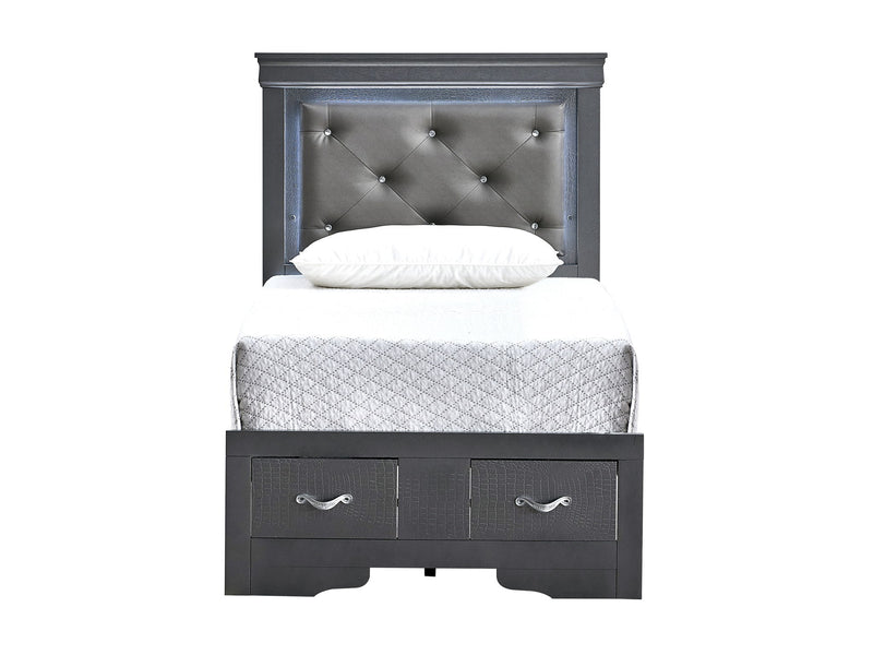 Glory Furniture - Lorana - Storage Bed With LED
