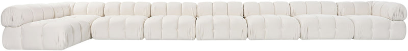 Orin - Velvet Performance Fabric Upholstered 8 Piece L-Shaped Sectional