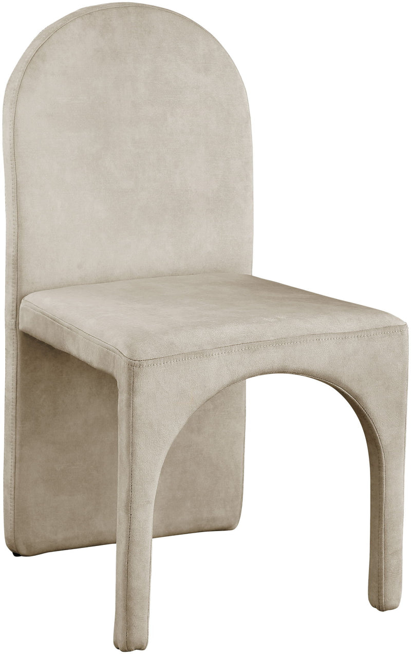 Summer Stone Velvet Upholstered Dining Side Chair
