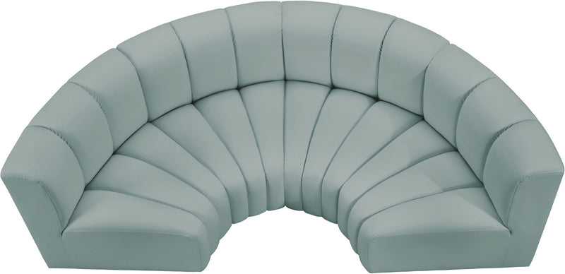 Arc - Faux Leather 4 Piece U-Shaped Modular Sofa