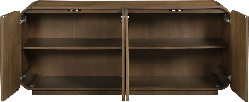 Windsor Brown Solid Wood And Brown Cane Sideboard / Buffet