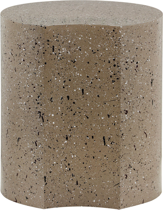 Dimple - End Table - Terazzo Finish