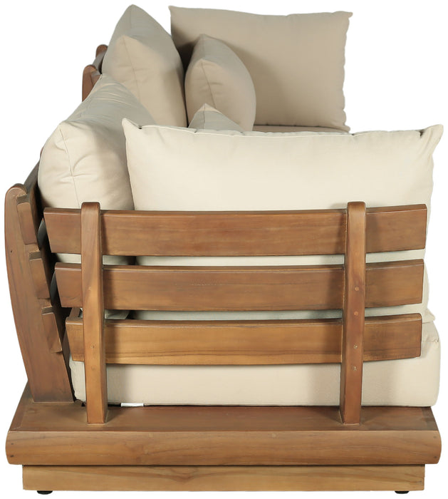 Mirella - 3 Piece Water Resistant Fabric Upholstered Outdoor Patio Modular Sofa