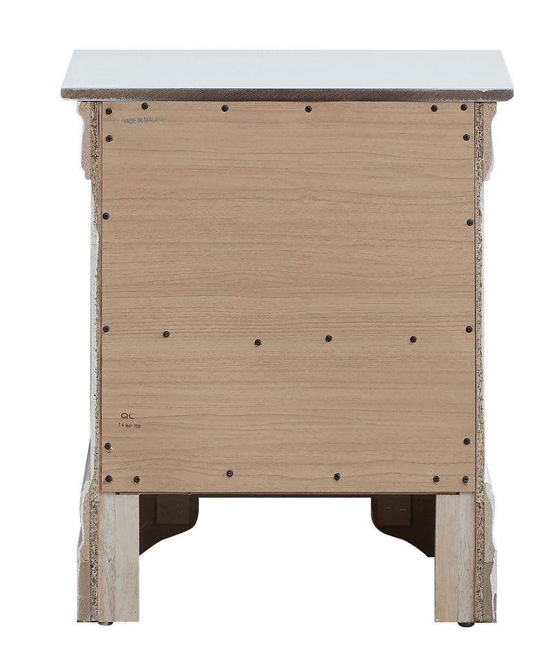 Lorana - 24" Nightstand - Silver Champagne