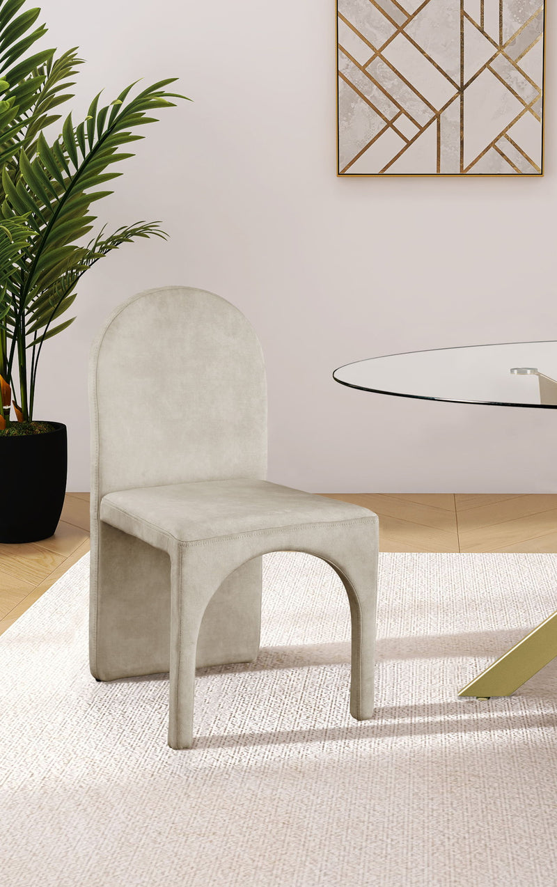 Summer Stone Velvet Upholstered Dining Side Chair