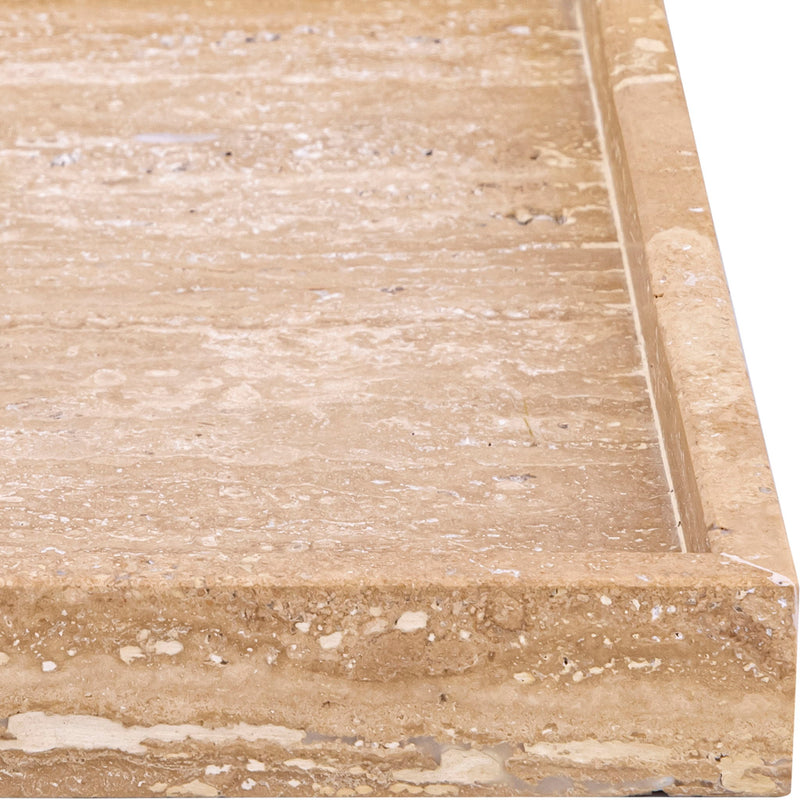 Barletta Natural Square Travertine Tray