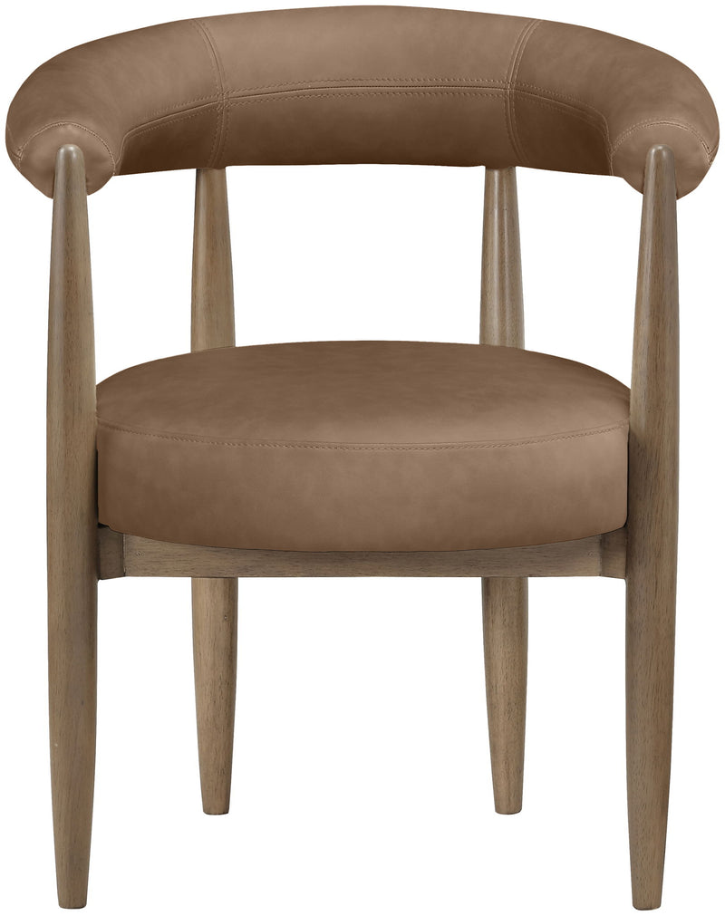 Sable - Vegan Leather Upholstered Dining Chair (Set of 2) - Brown Base