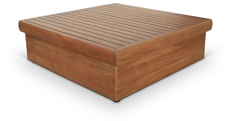 Mirella Natural Teak Wood Outdoor Patio Coffee Table