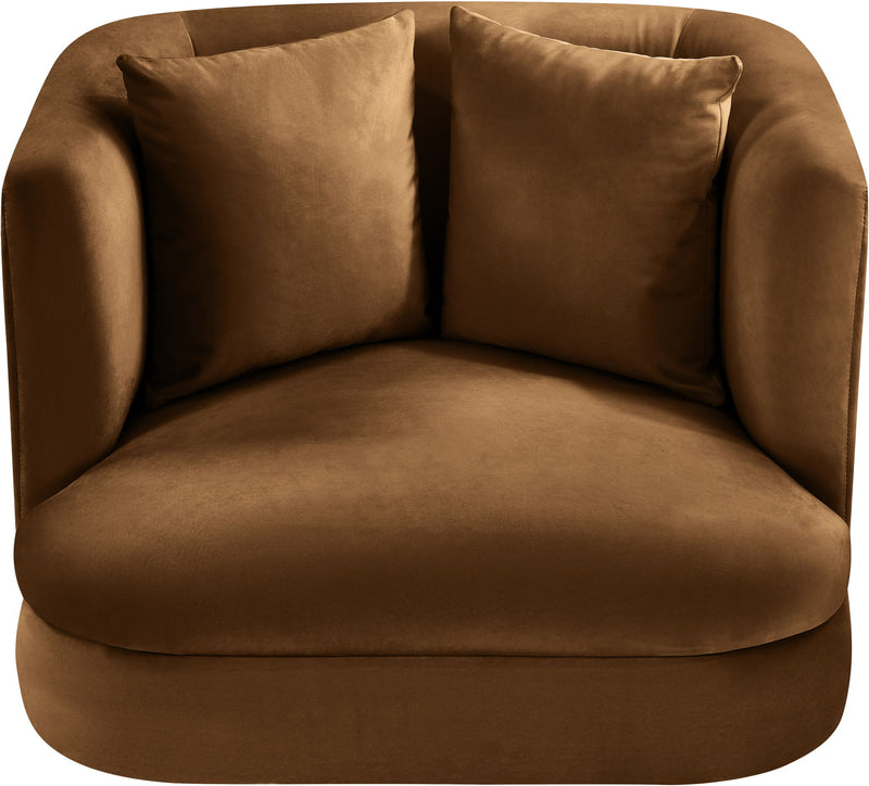 Alder Saddle Velvet Upholstered Chair