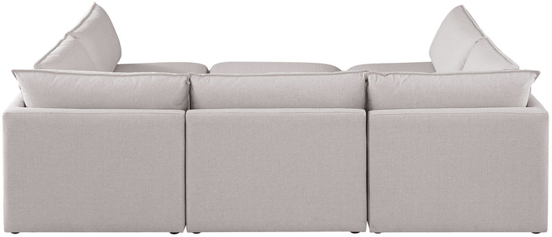 Mackenzie Linen Textured Fabric Upholstered Modular Sectional