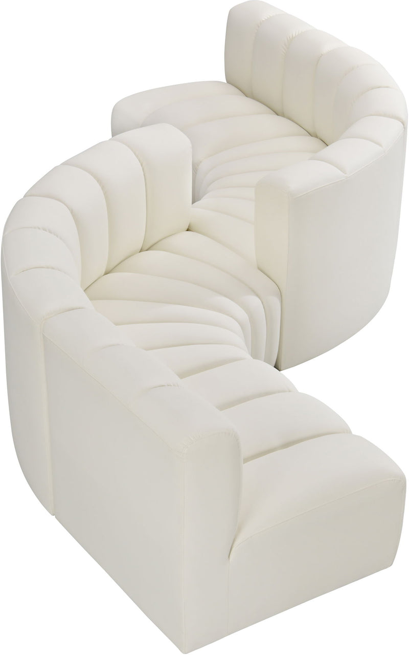 Arc - Faux Leather 6 Piece Modular Sofa