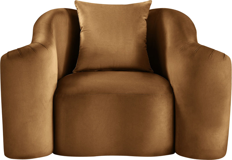 Destin Saddle Velvet Upholstered Chair