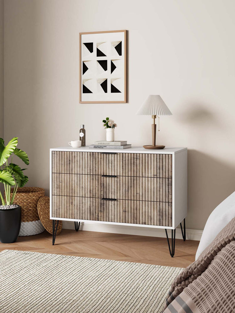 Dumbo - Dresser - Rustic Gray And White