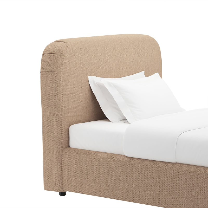 Flair - Rounded Upholstered Bed