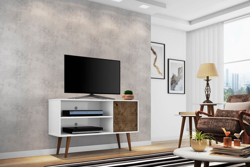 Manhattan Liberty - TV Stand With White Frame