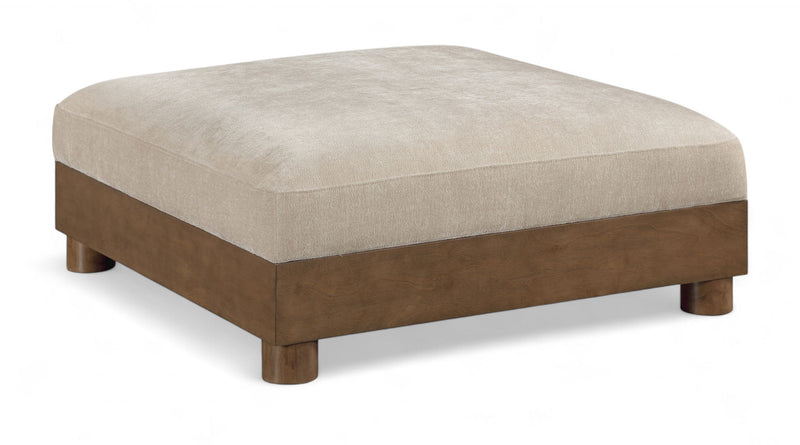 Turin Taupe Fabric Upholstered Modular Ottoman
