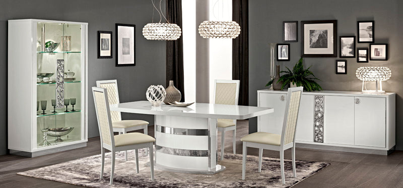 Roma - 4 Door Buffet - White