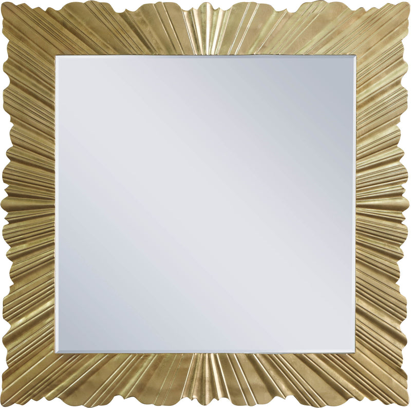 Golda Gold Leaf Frame Mirror