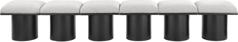 Pavilion - 6 Piece Modular Bench With Black Base