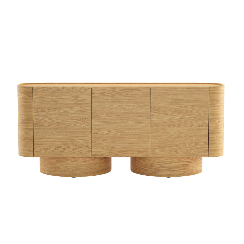 Solis - Solid Wood Sideboard (3-Door) - Natural
