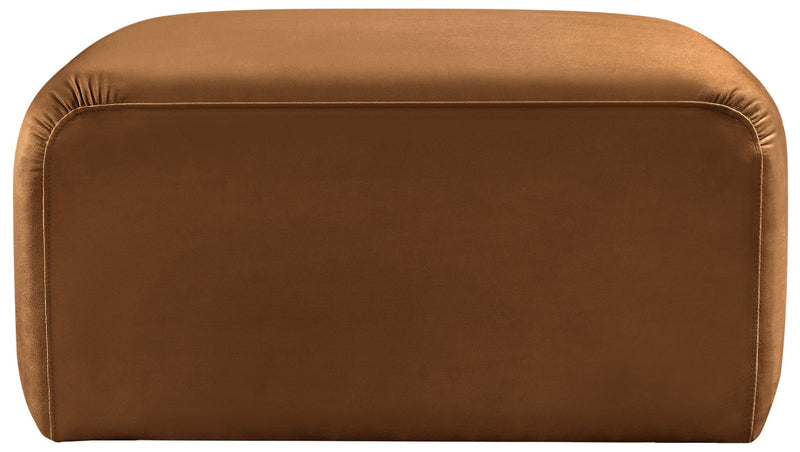 Arc Saddle Velvet Upholstered Modular Ottoman
