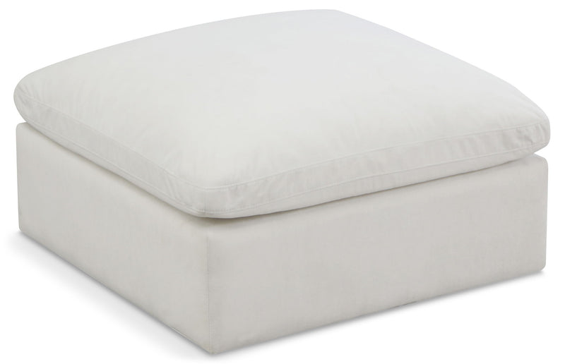 Plush Standard Comfort Velvet Upholstered Modular Ottoman