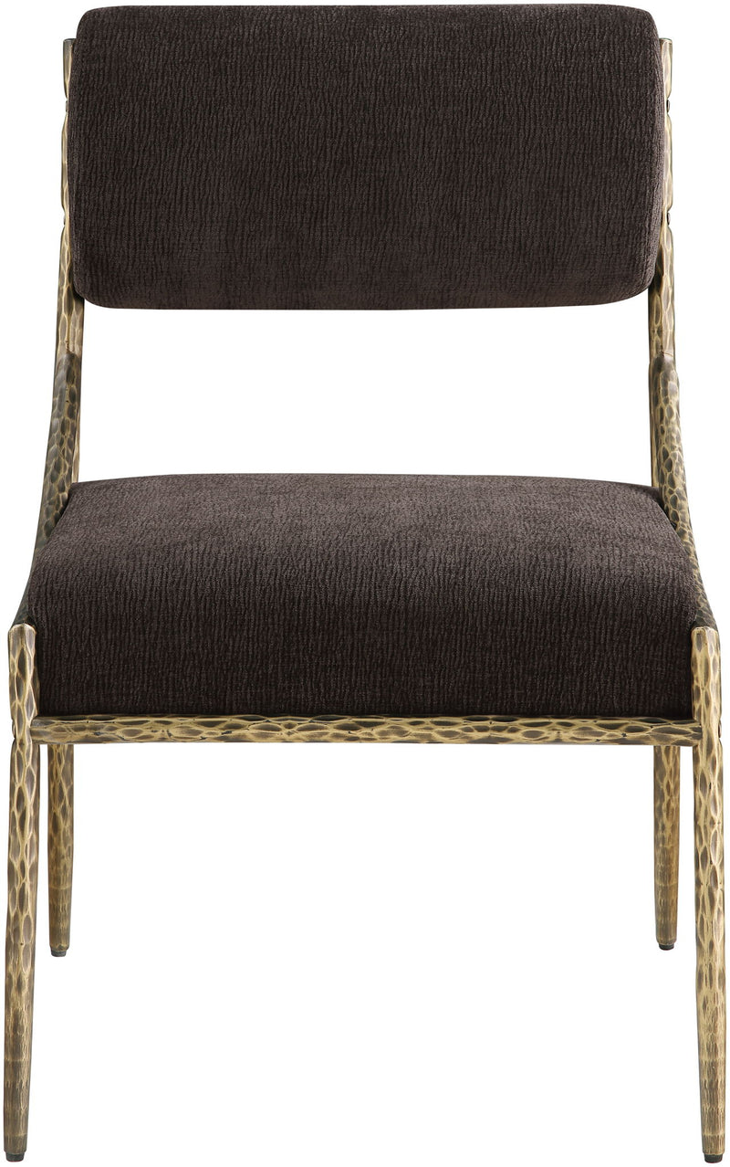 Bastille - Upholstered Dining Side Chair (Set of 2) - Brass Frame