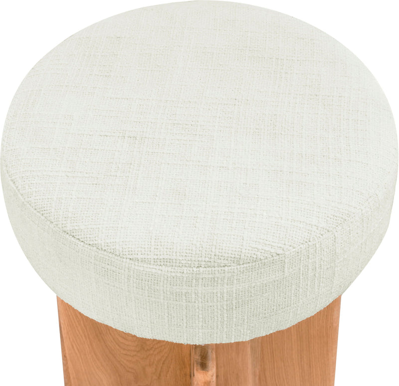 Jasper Cream Boucle Fabric Upholstered Counter Stool