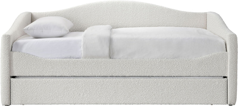 Arlo Cream Boucle Fabric Upholstered Twin Daybed