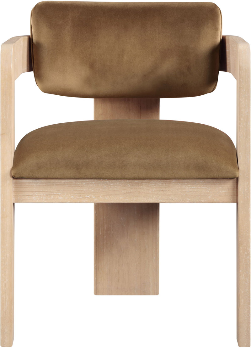 Sacha Saddle Velvet Upholstered Dining Chair