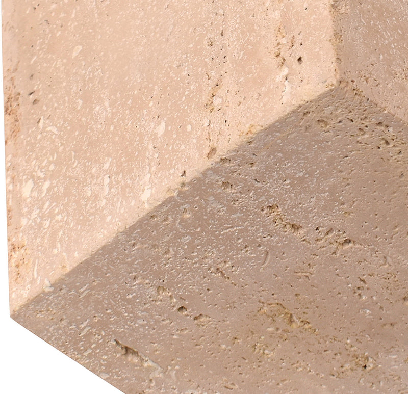 Block Natural Travertine Decorative Cube