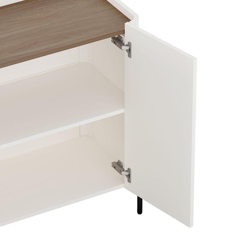 Abbey - Accent Cabinet - Maple And Off White