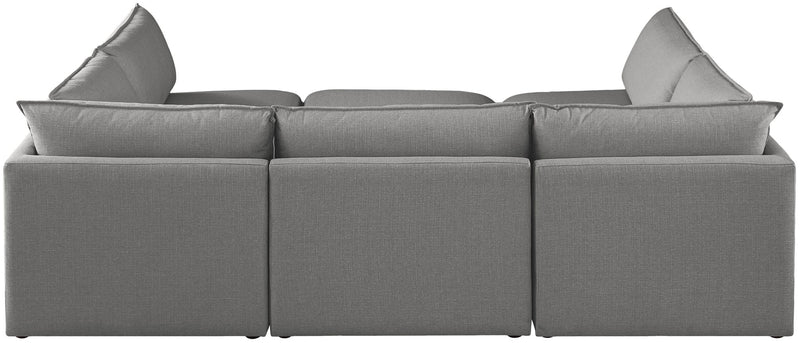 Mackenzie Linen Textured Fabric Upholstered Modular Sectional