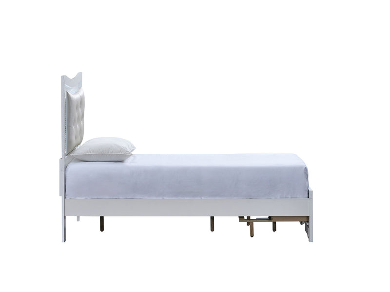 Glory Furniture - Lorana - Storage Bed With Upholstered Headboard