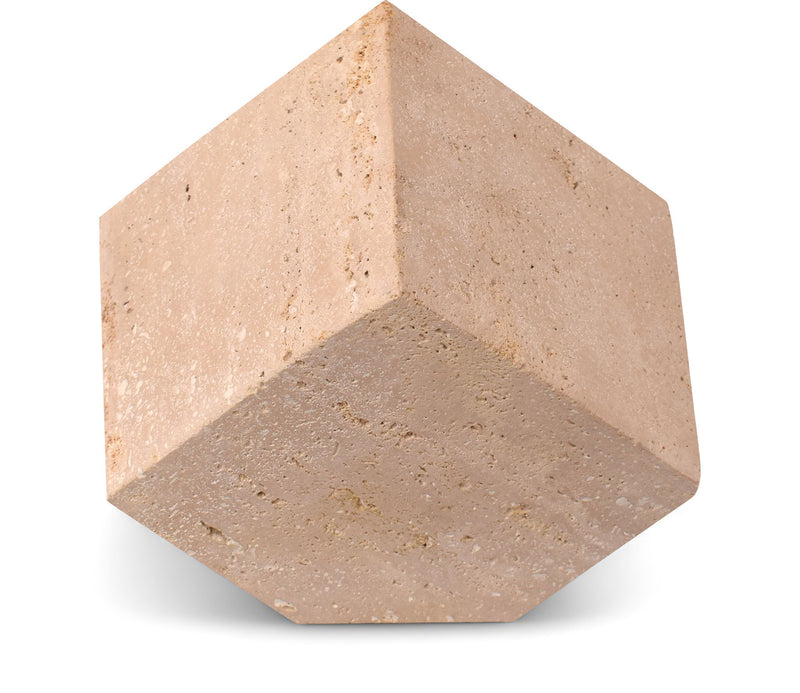 Block Natural Travertine Decorative Cube