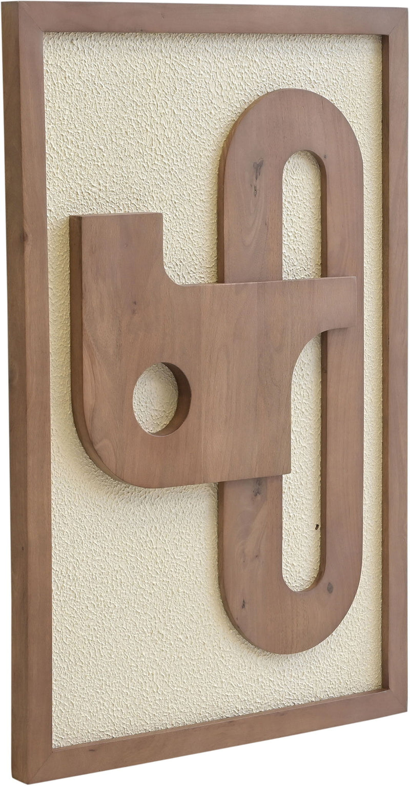 Arid - 4 Piece Two-Color Wall Art - Natural