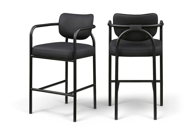 Serava - Vegan Leather Upholstered Bar Stool