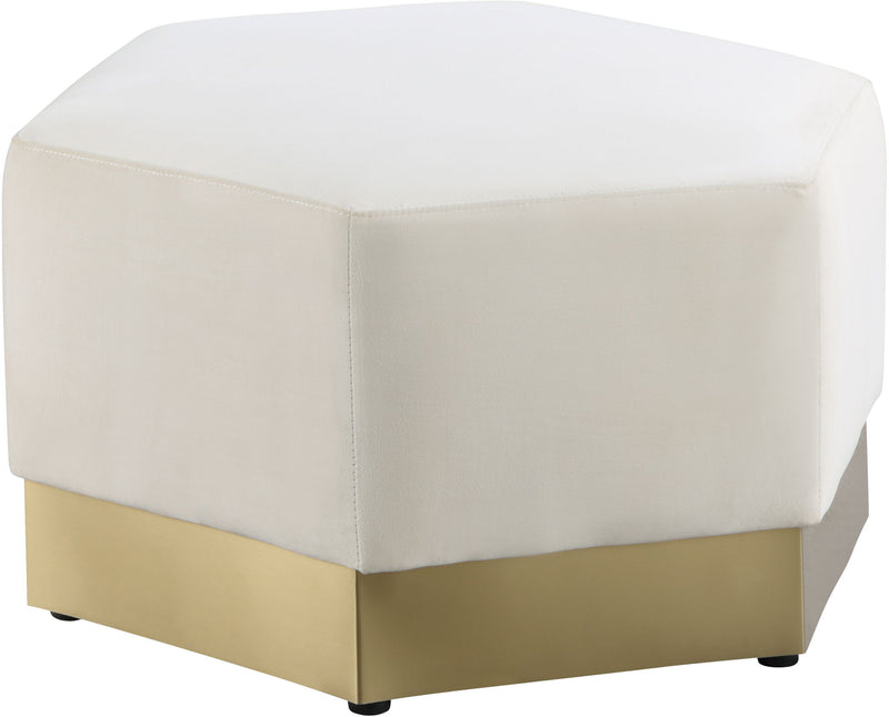 Marquis Velvet Upholstered Ottoman