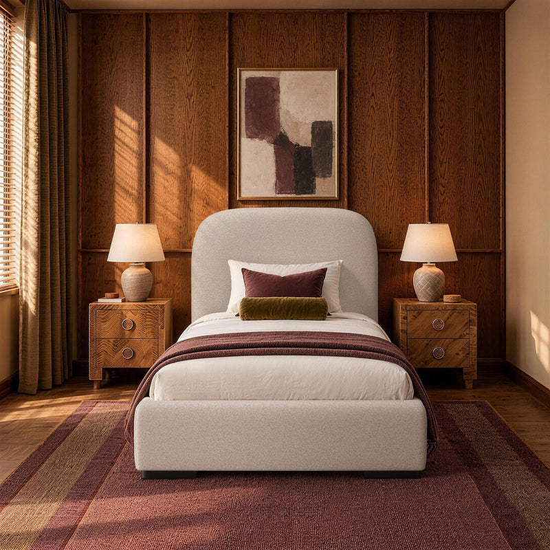 Clifton - Rounded Edge Upholstered Bed