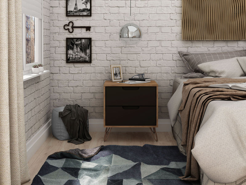 Manhattan Rockefeller - 2-Drawer Nightstand