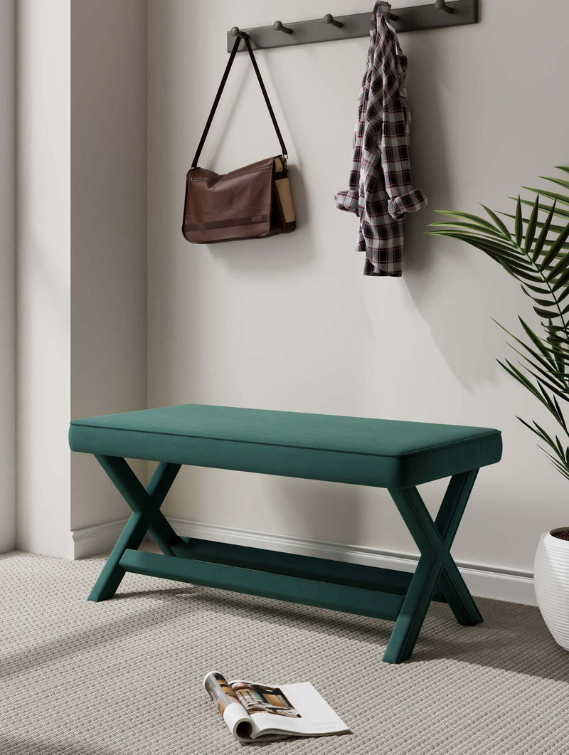Manhattan Abigail - Velvet Accent Bench