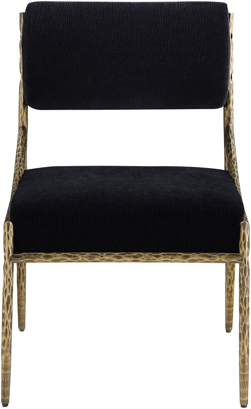 Bastille - Upholstered Dining Side Chair (Set of 2) - Brass Frame