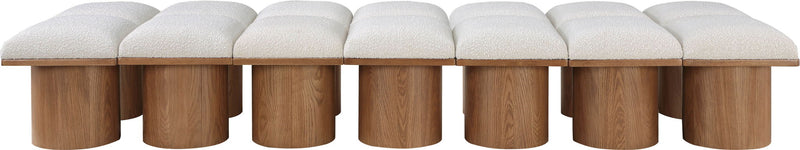 Pavilion - 14 Piece Modular Bench With Brown Base
