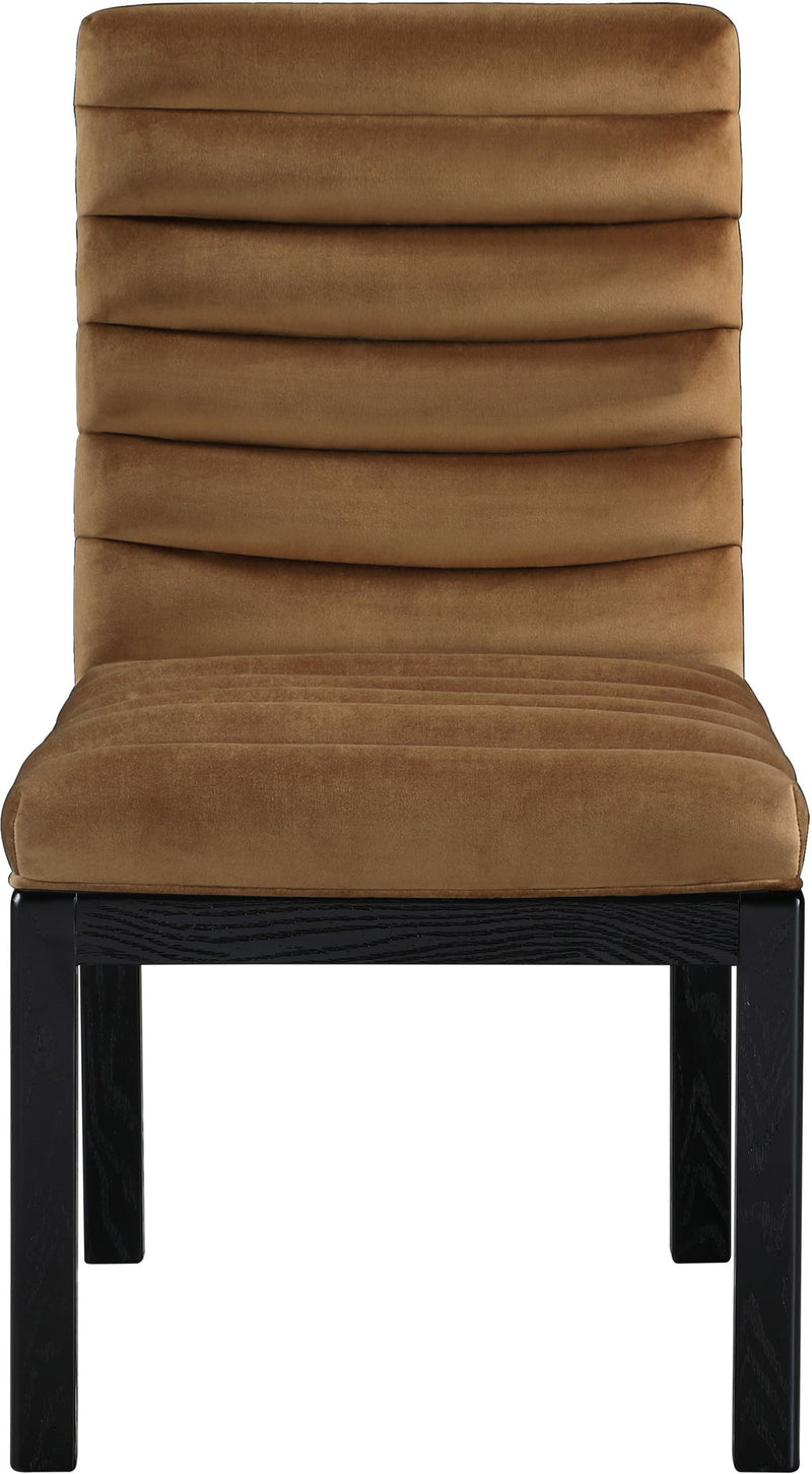 Evelyn Saddle Velvet Upholstered Dining Chair