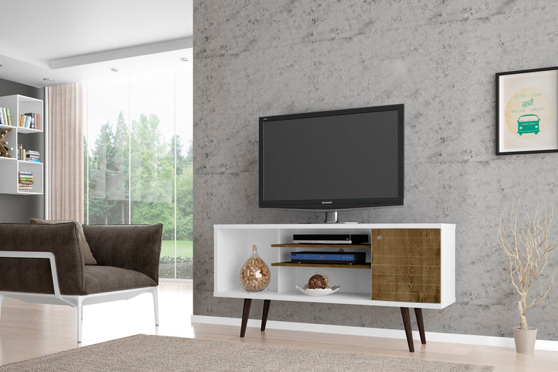 Manhattan Liberty - 53" TV Stand With White Frame
