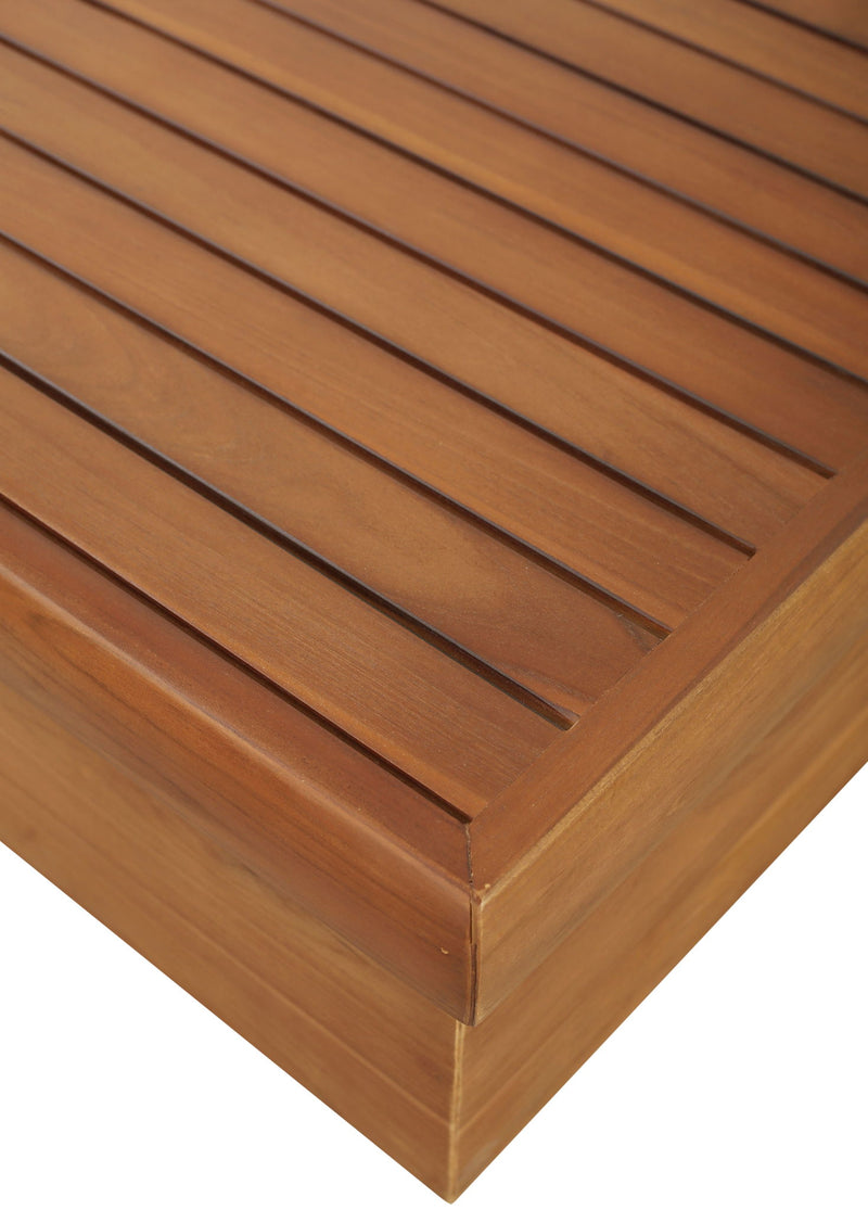 Mirella Natural Teak Wood Outdoor Patio Coffee Table