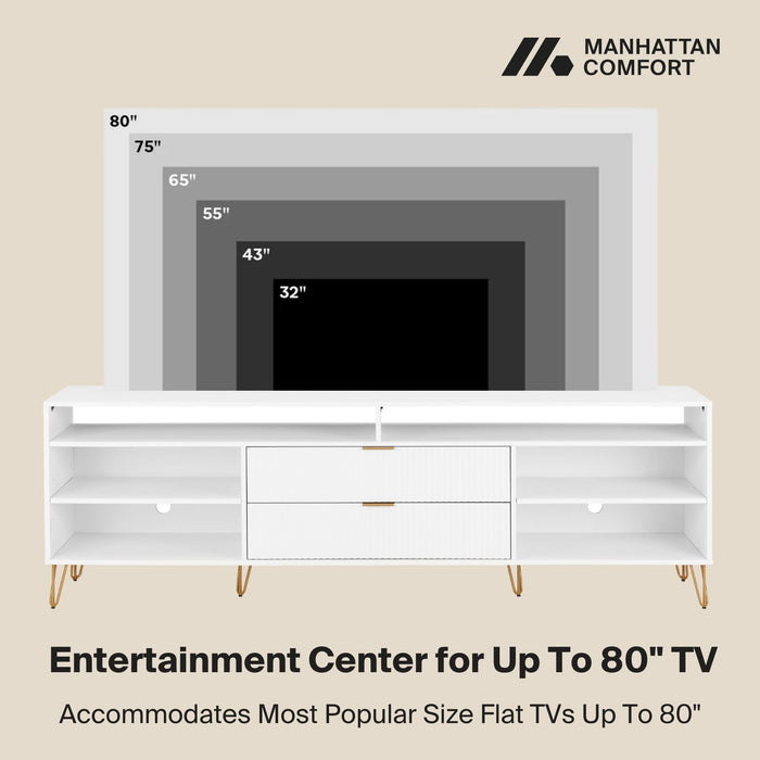 Manhattan Dumbo - Fluted TV Stand