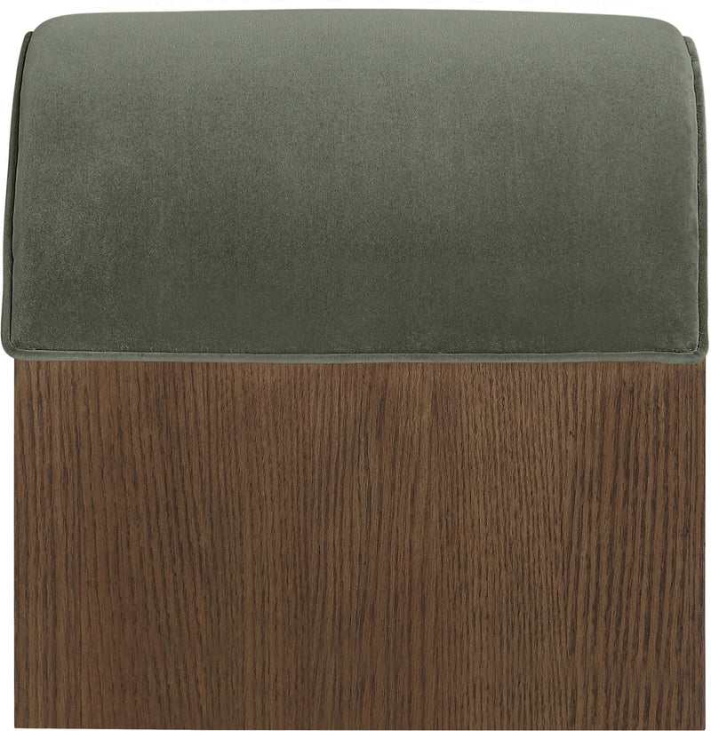Sable - Velvet Performance Fabric Upholstered Bench