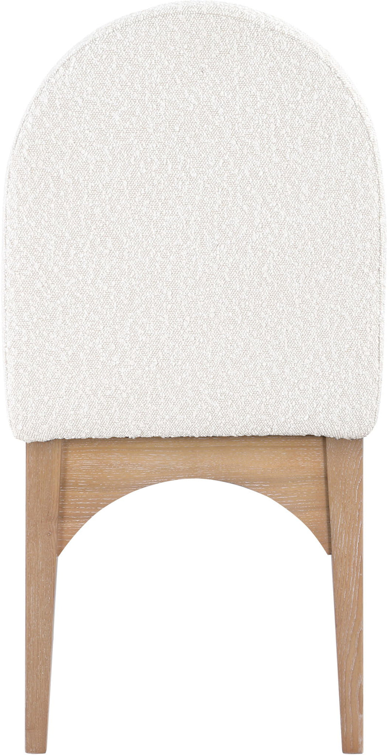 Waldorf - Boucle Dining Side Chair With Natural Legs
